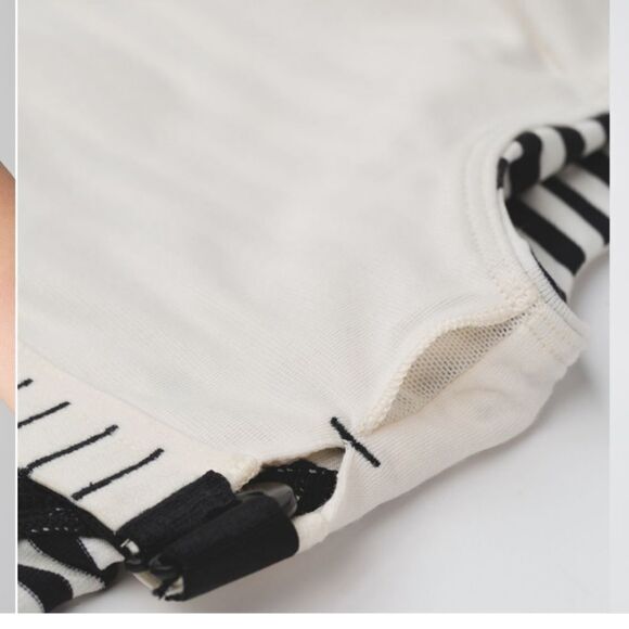 Lululemon Amala Black & White Striped Tank top 6 - Picture 6 of 11